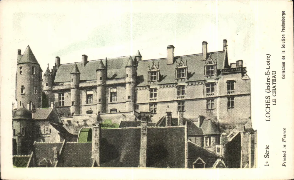 Loches (Indre-et-Loire) — O Castelo — Coleção da Solution Pautaubege, 1ª Série - Frente