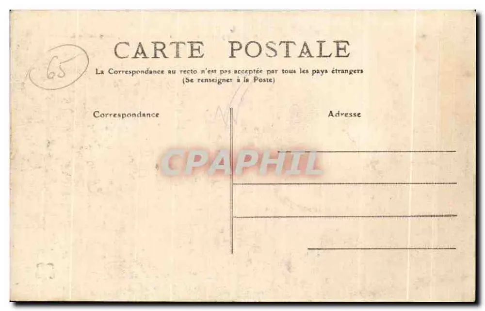 Gavarnie — Cirque de Gavarnie — Hautes-Pyrénées — 225 — Verlag nicht identifiziert - Rückseite