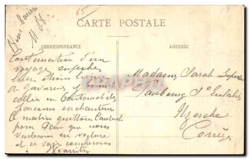 Gavarnie - Ansicht des Cirques von Gavarnie und des Dorfes - BR - 1055 - Rückseite