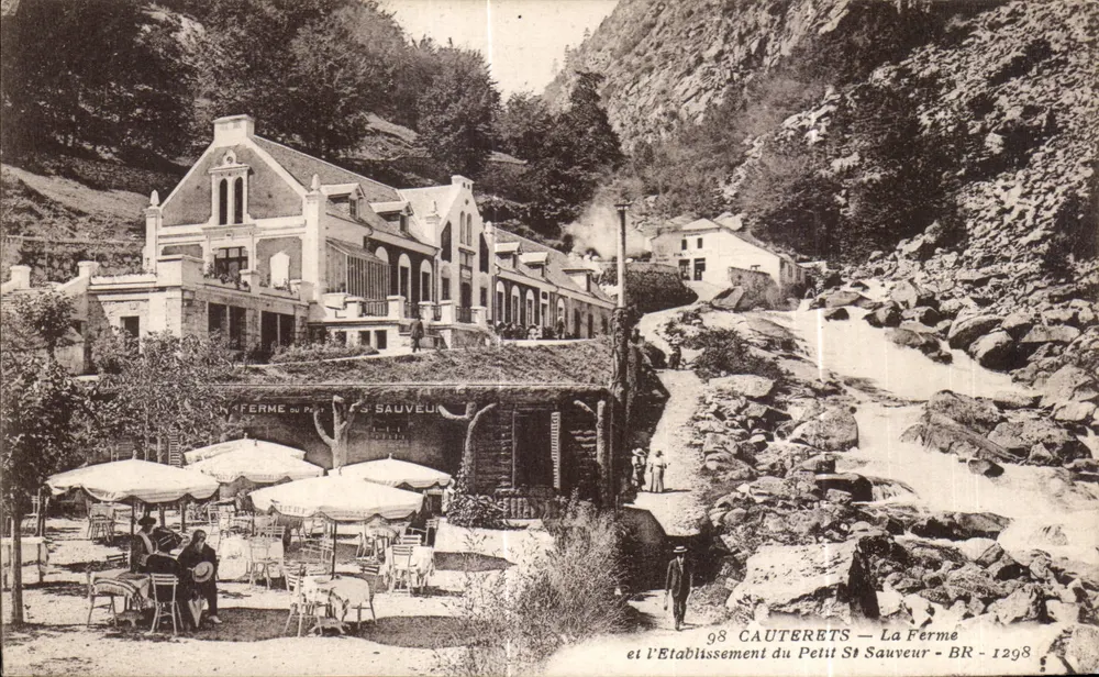 Cauterets — Ansicht der Farm und des Establishments Petit St Sauveur — BR - 1298 - Vorderseite