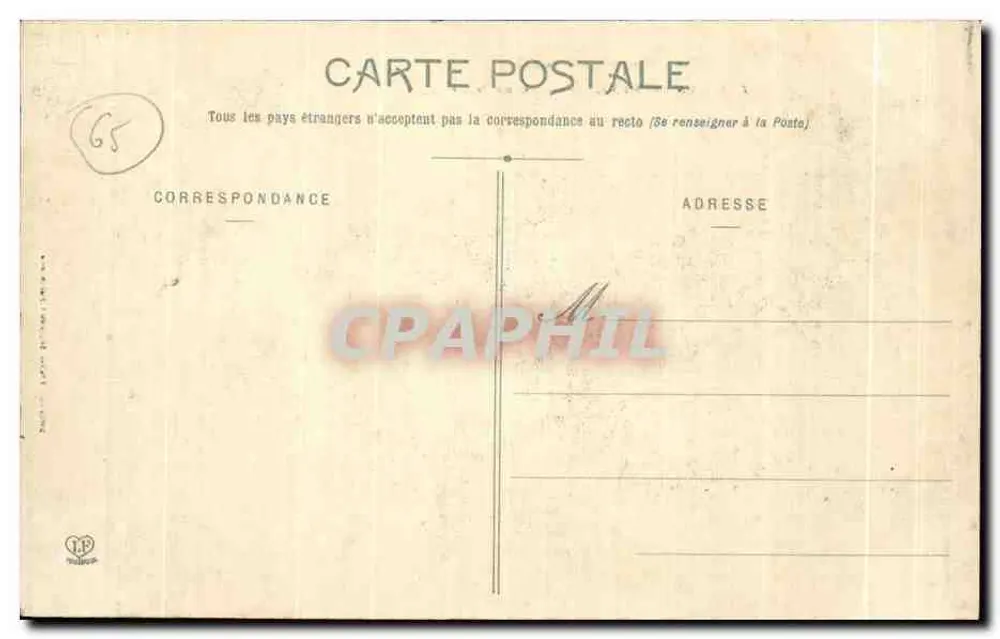 Les Hautes-Pyrénées - Gouterets - Lac de Gaube — anonymer Verlag, n° 749 - Rückseite