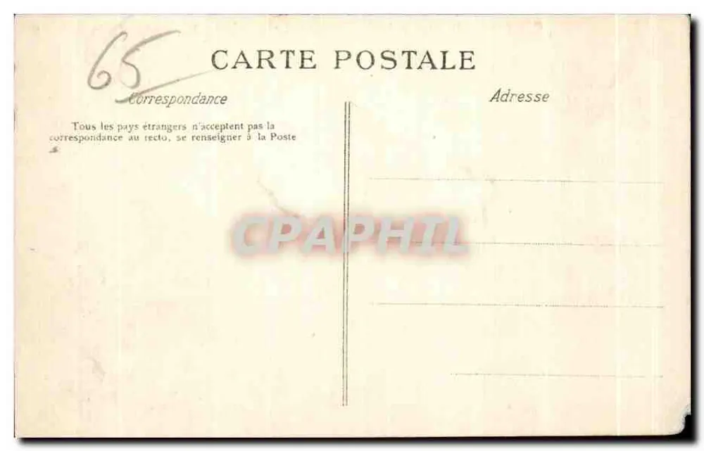 Cauterets — Route de la Raillière — Stereoskopische Ansichten Julien Damoy, Serie N° 12 - Rückseite