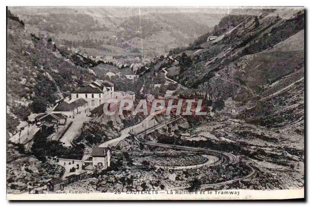 Cauterets — A Raillière e o Tramway — Ed. A. Dibouasse, Cauterets - Frente