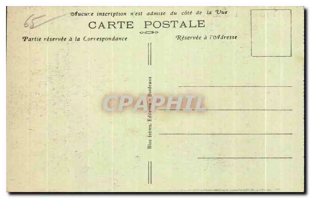 Cauterets — Die Esplanade des Œufs und das Casino — B. R. - Rückseite
