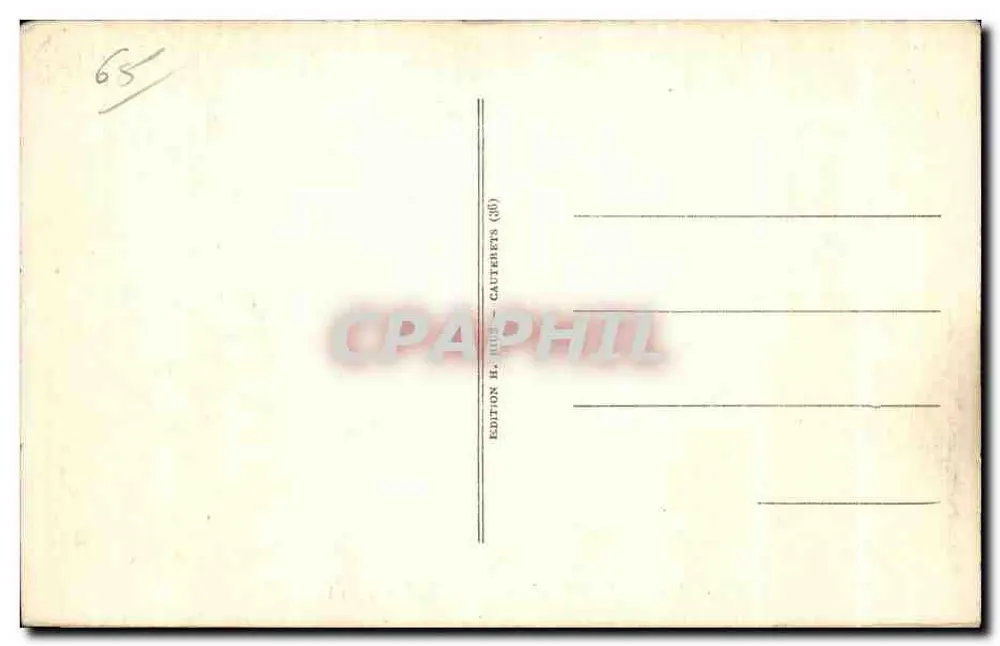 Cauterets — Das Casino und das Peyrénère — Edition E. Huez - Rückseite