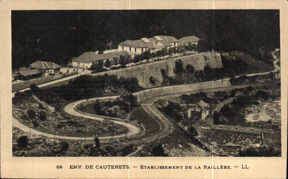 Entorno de Cauterets — Establecimiento de la Raillère — LL - Anverso