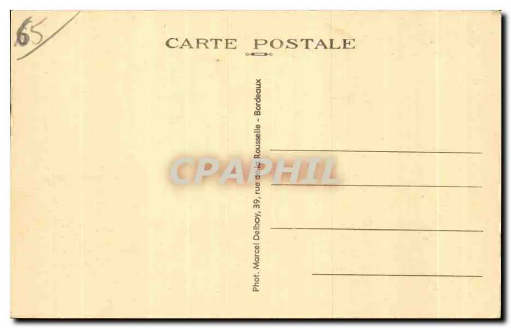 Capvern-les-Bains (Htes-Pyr.) — Estabelecimento do Bouridé - Verso