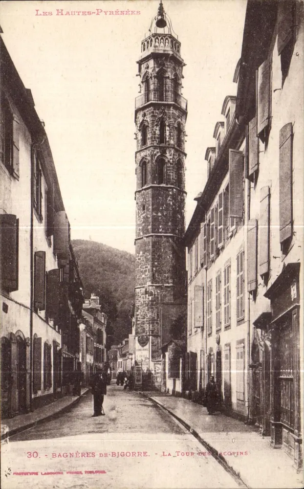 Bagnères-de-Bigorre — Torre dos Jacopins — Fototipo Lascarre, Toulouse, n°30 - Frente