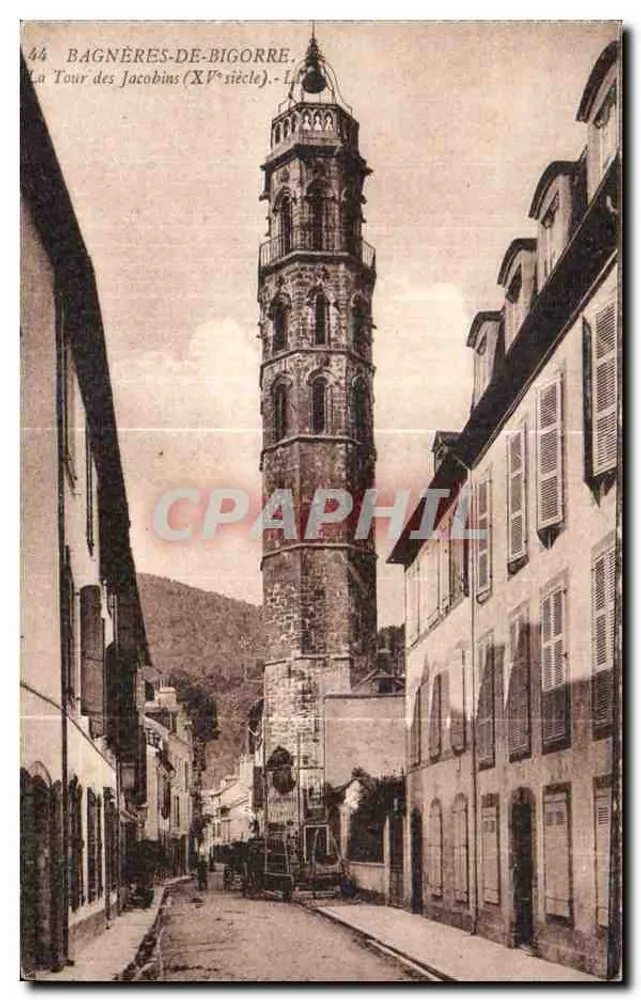 Bagnères-de-Bigorre — Die Turm der Jacobins (15. Jahrhundert) — Unbekannter Verlag, n° 44 - Vorderseite