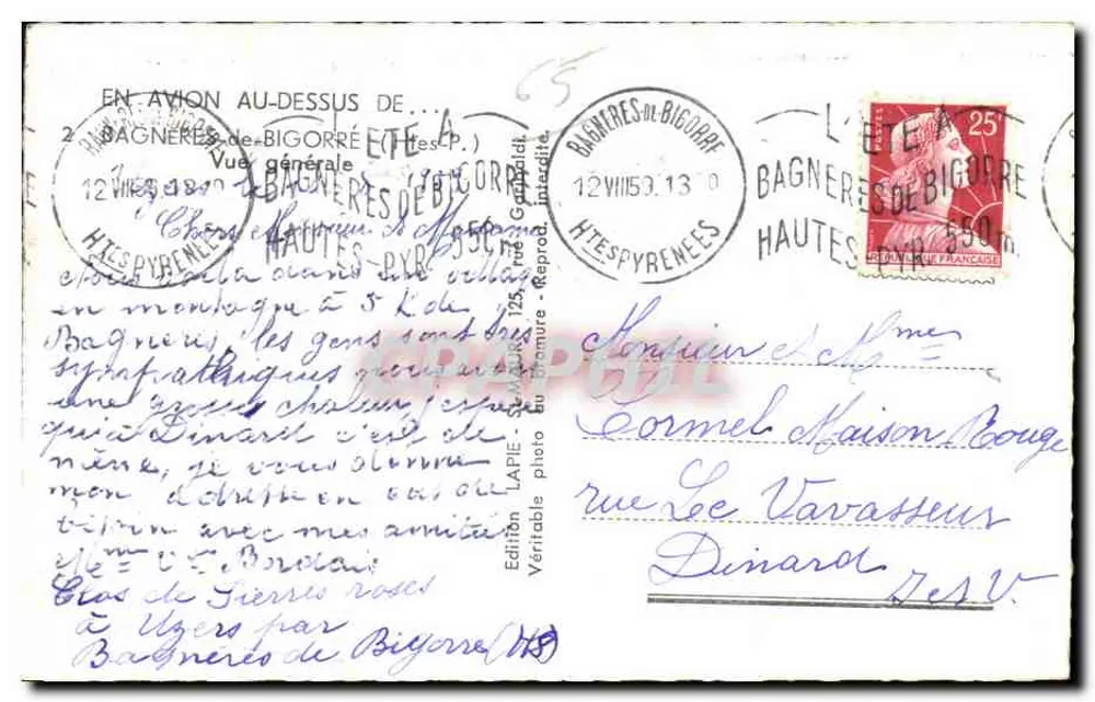 Bagnères-de-Bigorre — Allgemeiner Blick — Édition LAPIE (n°118) - Rückseite