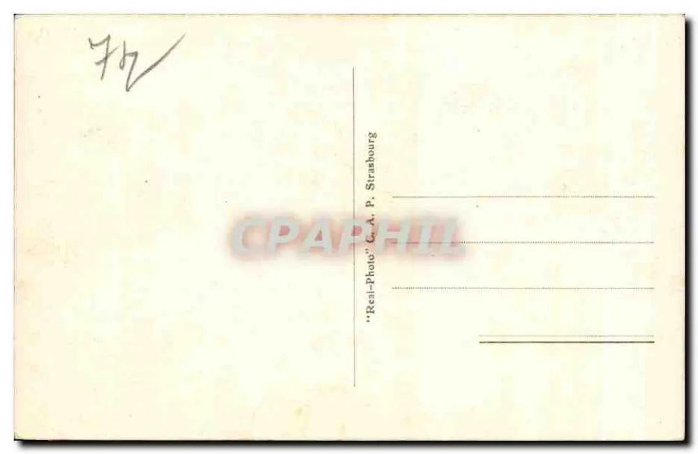 Chamonix — Vista geral e o Brevent — G.A. P. Strasbourg, n° 101 - Verso