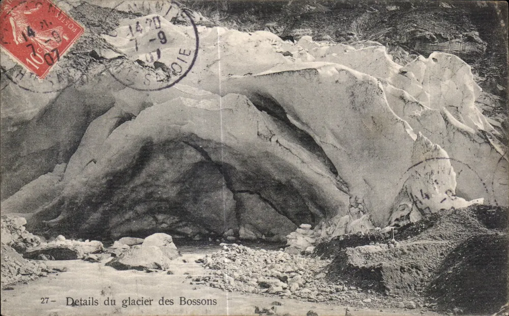 Glaciar dos Bossons — Detalhes — Editor não visível, n° 27 - Frente