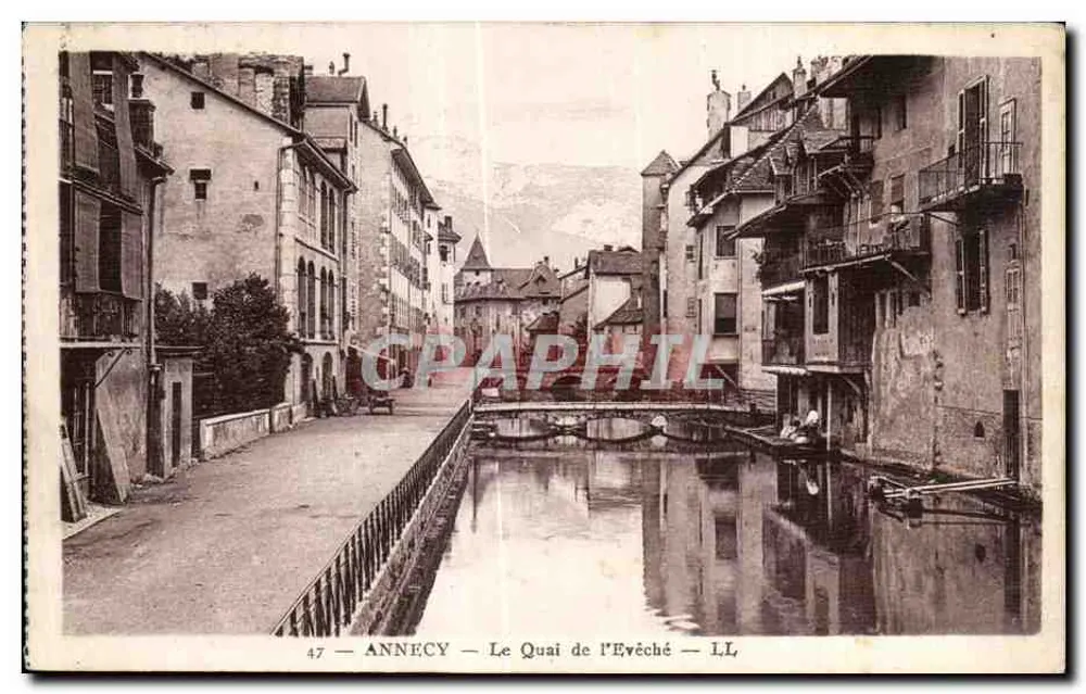 Annecy — O Quai do Bispo — LL n°47 - Frente