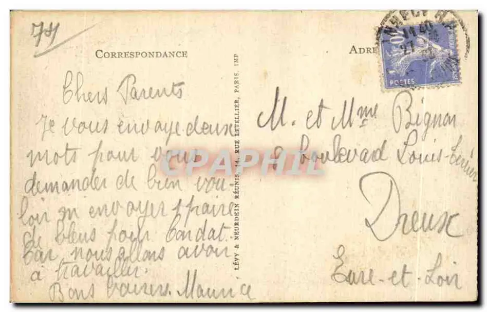Annecy — O Quai do Bispo — LL n°47 - Verso