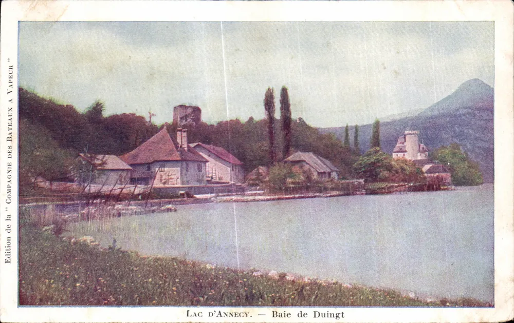 Lago de Annecy — Baía de Duingt — Compagnie des Bateaux à Vapeur - Frente