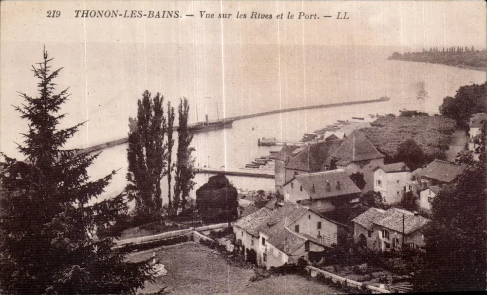 Thonon-les-Bains — Ansicht der Ufer und des Hafens — LL - Vorderseite