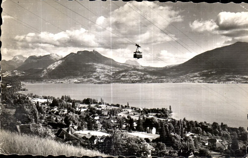 See Annecy — Allgemeiner Blick und der Seilbahn — Éditions G. GOUCHT, Annecy - Vorderseite