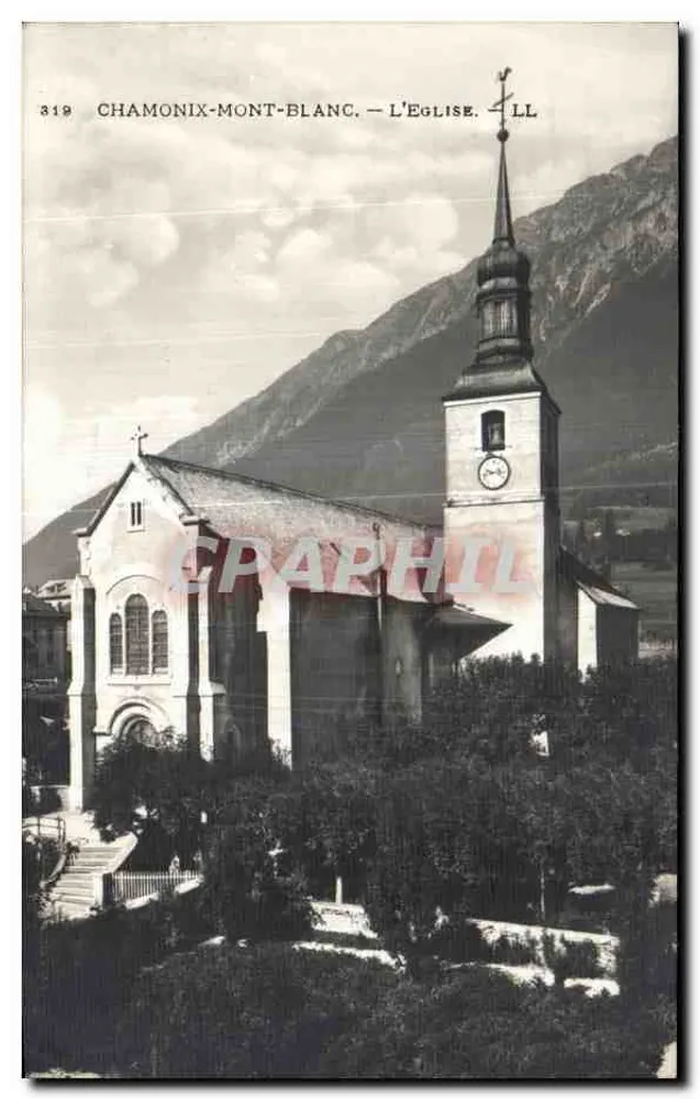 Chamonix-Mont-Blanc — A Igreja — n° 319 - Frente