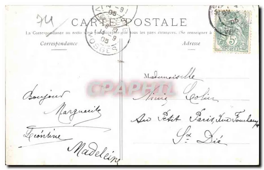 ÉVIAN-LES-BAINS — Il Quai — Pr. For & Curbois - Puteau - Verso