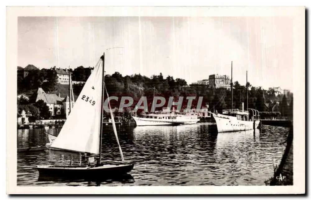 Ankunft des Bootes am Hafen — Thonon-les-Bains — Verlag C.A.P. Nr. (48) - Vorderseite