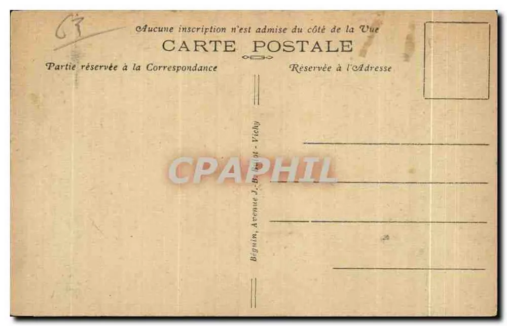 Pittoreske Auvergne — Die Verlobung — Ideal, n° 172 - Rückseite