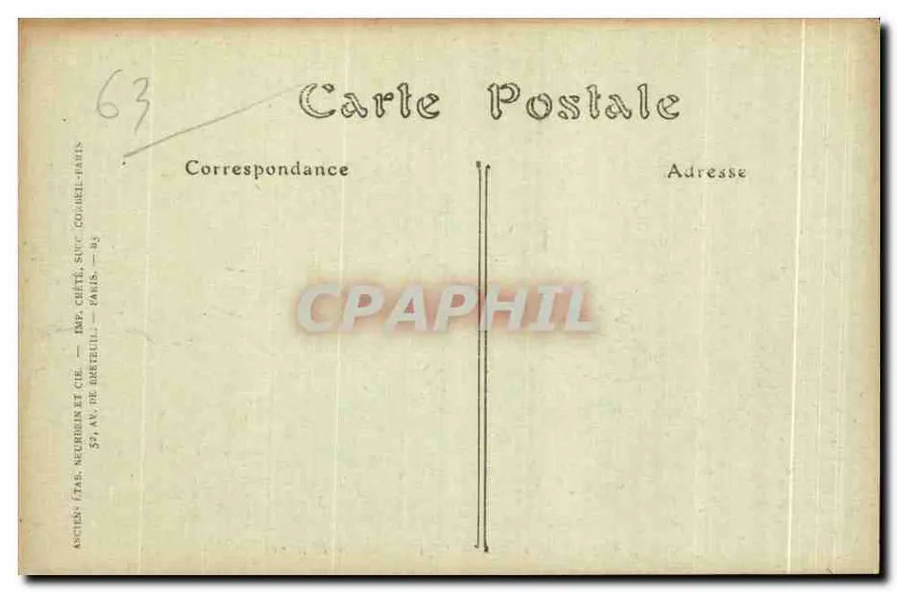 Clermont-Ferrand — A Praça da Poterne — ND Phot. - Verso
