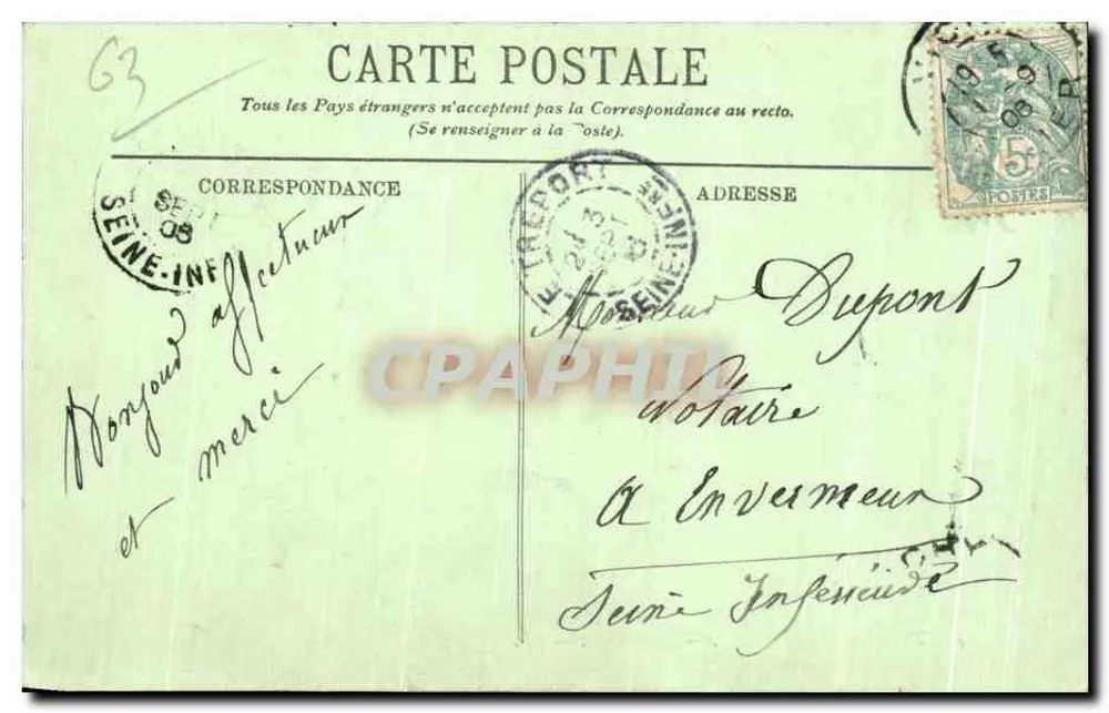 Tipos de Auvergne — A Bourrée — LL. - Verso