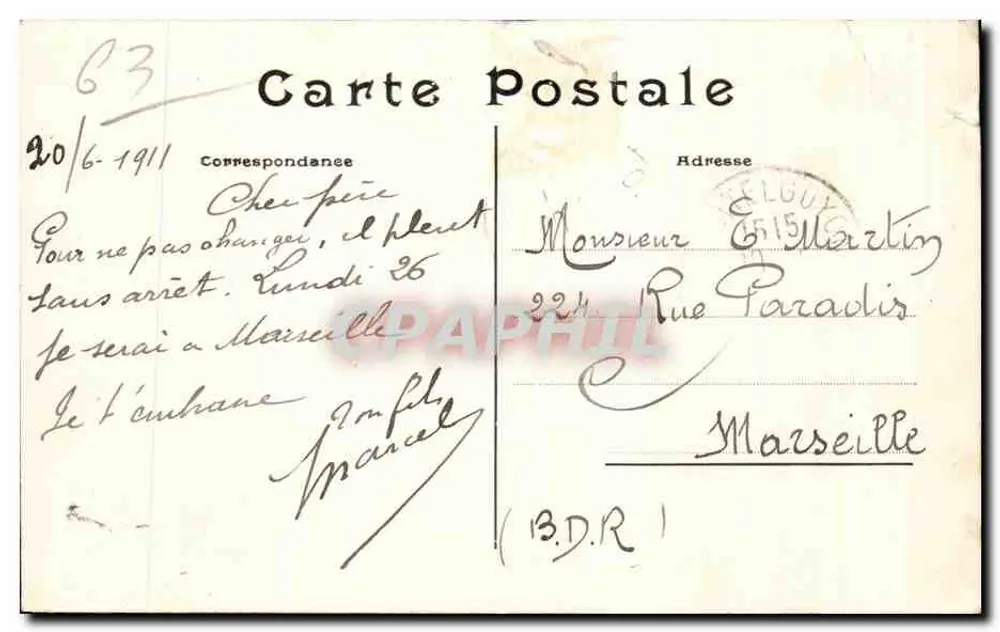 Sessão de dança folclórica — A Bourrée d'Aubergono — editada por L'Harmonelle, Paris, n°27 - Verso