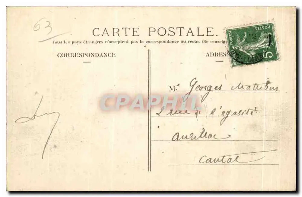 La Bourboule (P.-de-D.) — Das Casino und Château Straße — Verlag: 240 - Rückseite