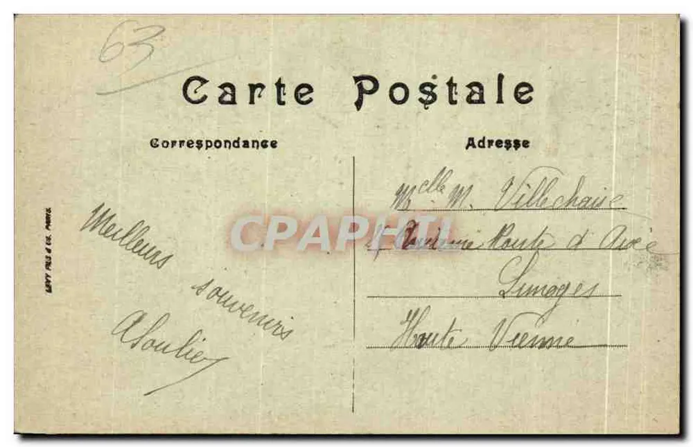 Clermont-Ferrand — Das Theater und der Boulevard Desaix — LL — Selecta - Rückseite