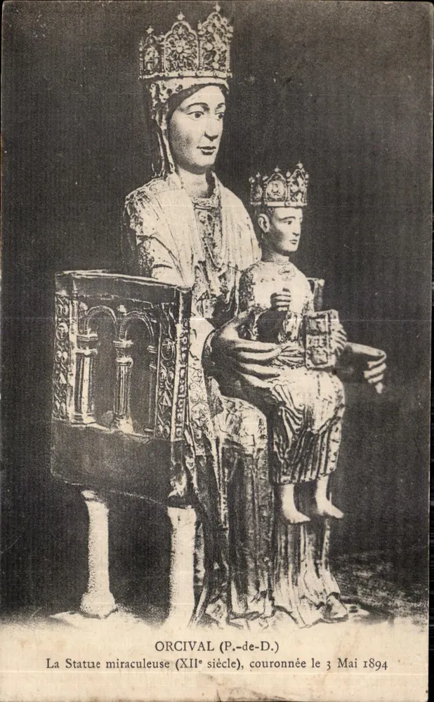 Orcival (P.-de-D.) — Wunderstatue des 12. Jahrhunderts, gekrönt am 3. Mai 1894 — herausgegeben von P.-de-D. - Vorderseite