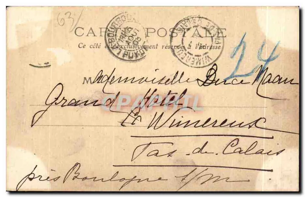 L'Auvergne — Heureux Couple — M.T. éditeur - Verso