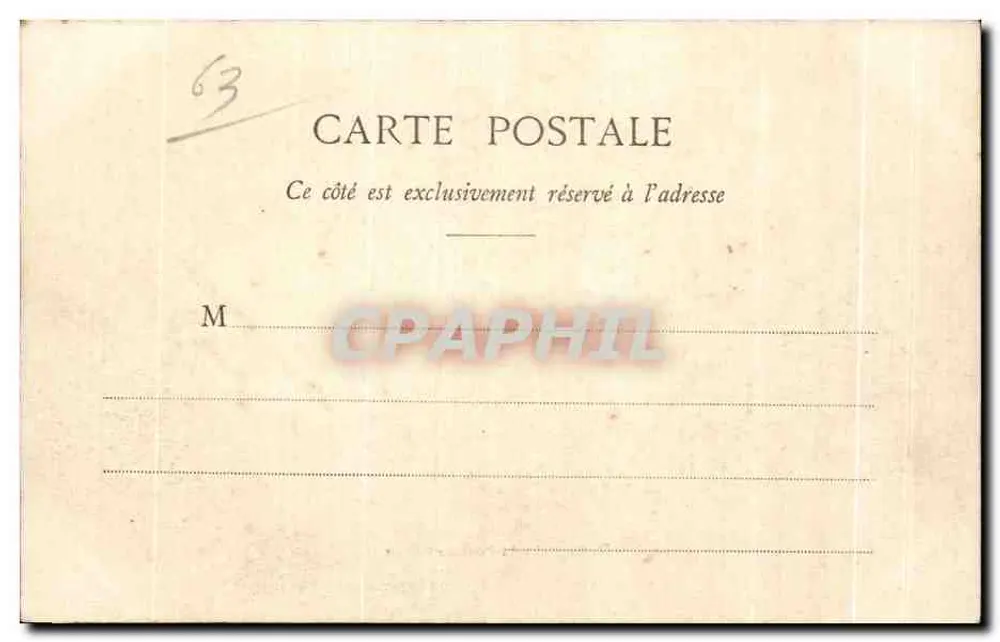 Cournon - O Ponte sobre o Allier — Lib. Bougé-Béal, 21 rue de l'Écu, Clermont-Ferrand, n°203 - Verso