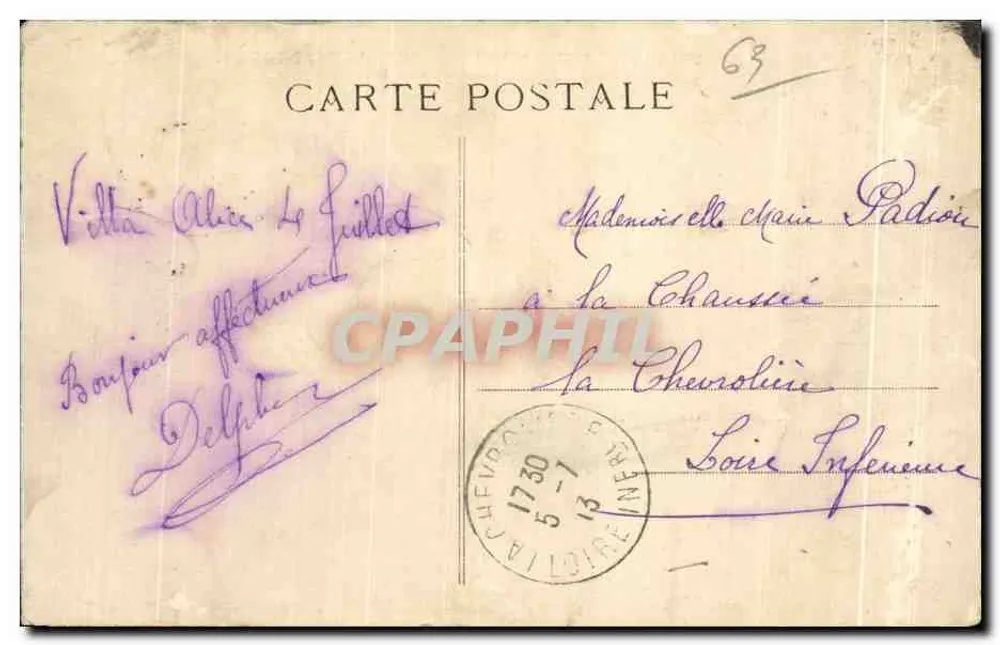 Le Mont-Dore — Allgemeiner Blick vom Chemin des Artistes — Auvergne Pittoresque 3358 - Rückseite