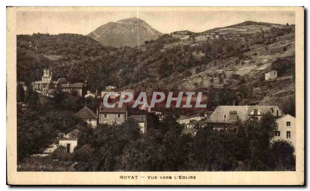 Royat — Vista em direção à igreja — C. Chaudron - Frente