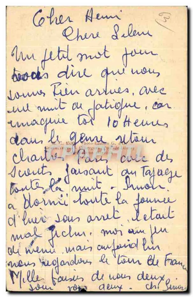 Le Mont-Dore — Der Park vom Casino aus gesehen — G. d'O - Rückseite