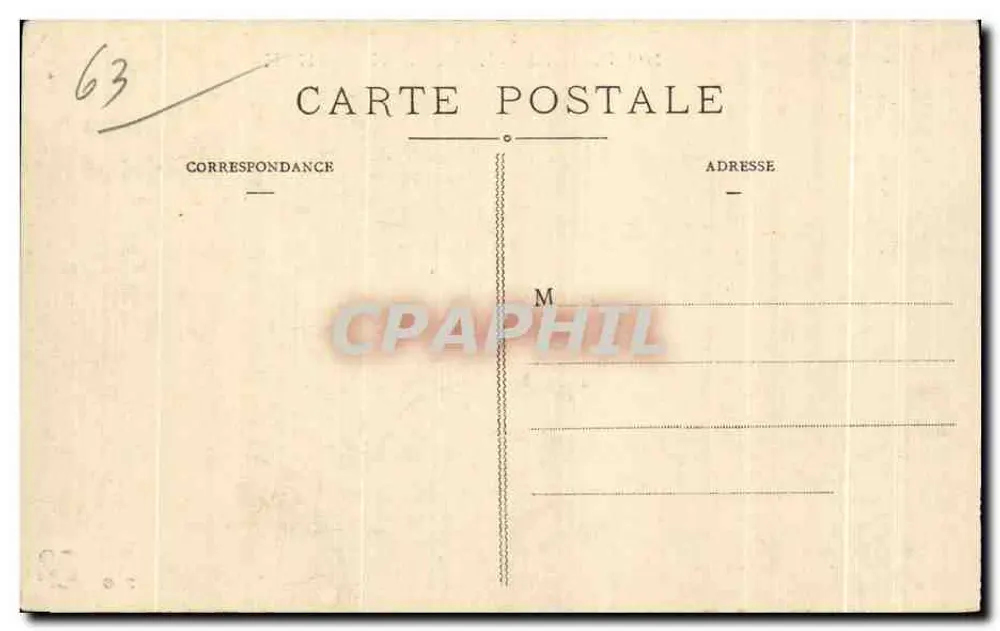 La Bourboule — Luftbild mit Porträt einer Frau — L'Auvergne - Rückseite