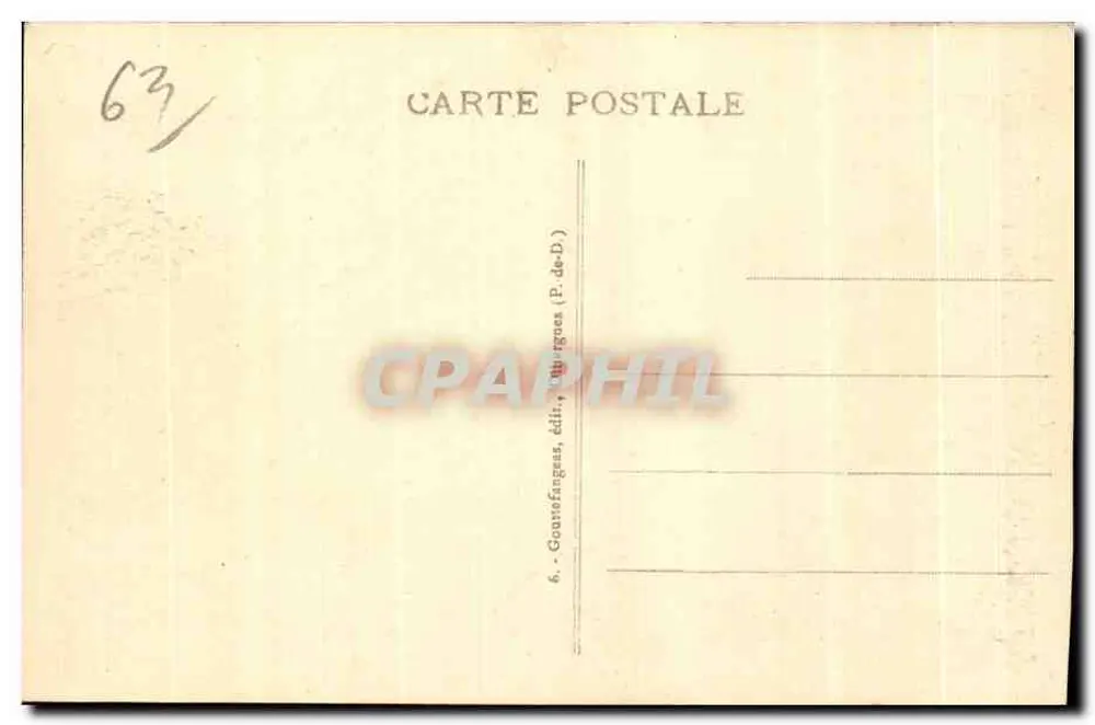 Lac Pavin — Poetische Auvergne — Gourafangus (P.-de-D.) - Rückseite