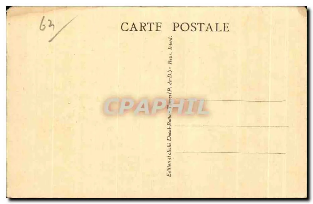 Les Auvergnats chez eux — Heureuse maman. — Édition Duvat-Batu - Rückseite