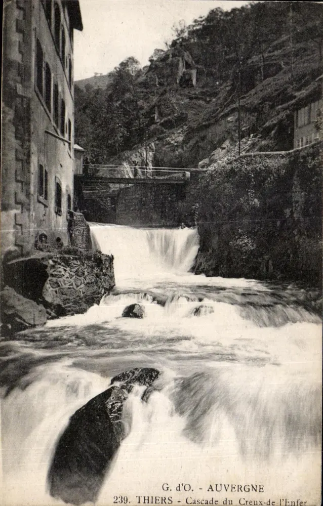 Thiers - Cascade du Creux-de-l'Enfer — G. d'O. - Auvergne, n° 239 - Vorderseite