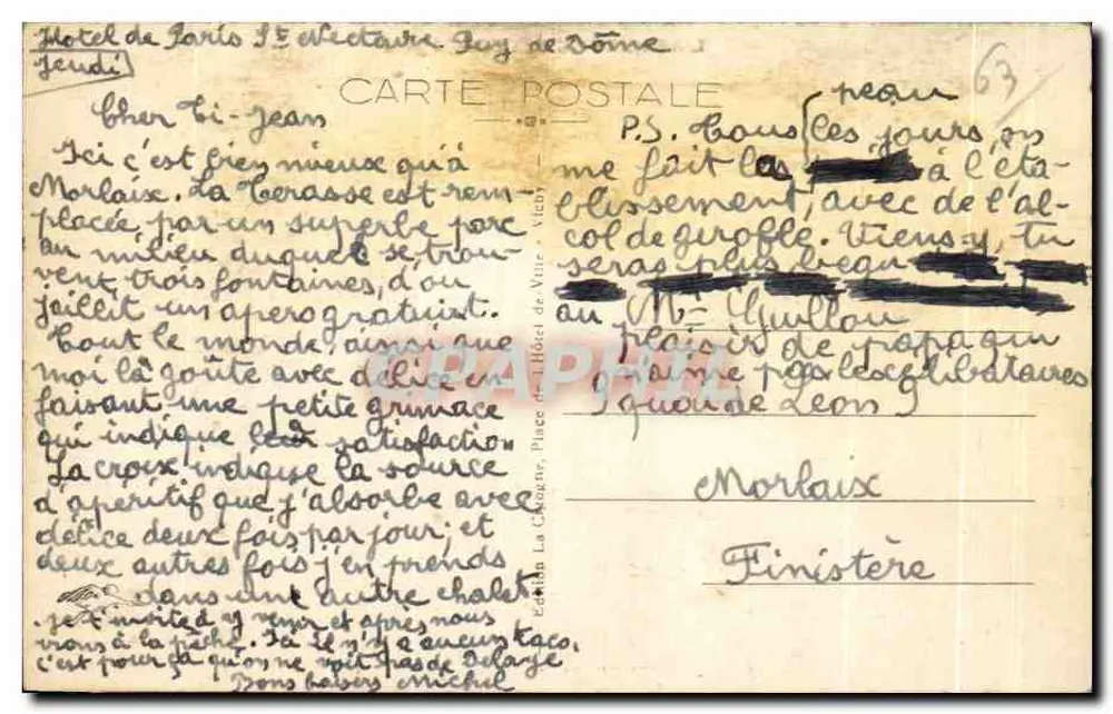Saint-Nectaire - Nowe Źródła - L'Auvergne Pittoresque, nr 5445 - Rewers