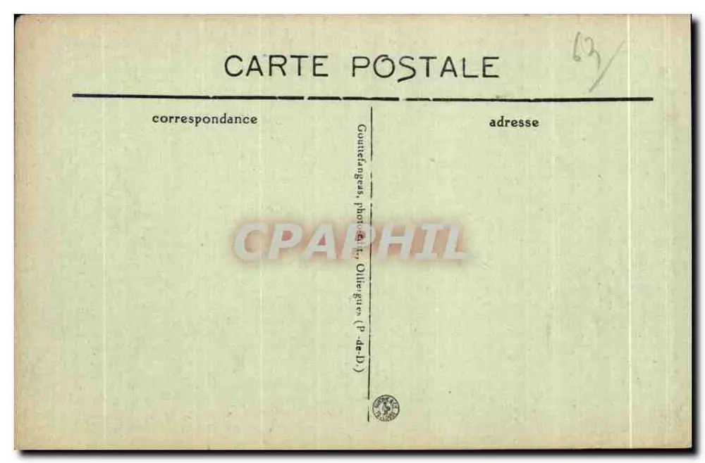 Thiers — Algemene uitzicht — G. d'O. - Achterkant