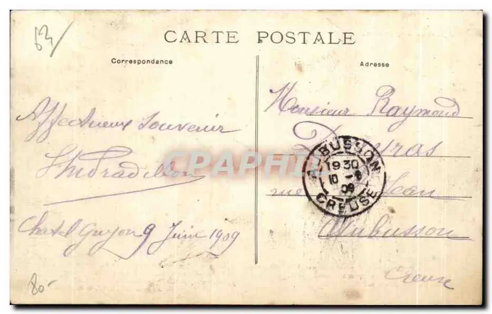 Frauen und Kind, die Auvergne-Früchte vorbereiten — Notre Auvergne (Region Puy-de-Dôme) — Antonin MEYNIEL und Régis M. - Rückseite