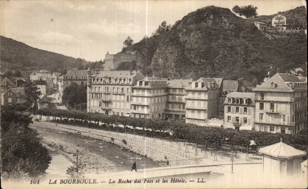 La Bourboule — La Roche des Fées und die Hotels — LL. — N° 101 - Vorderseite