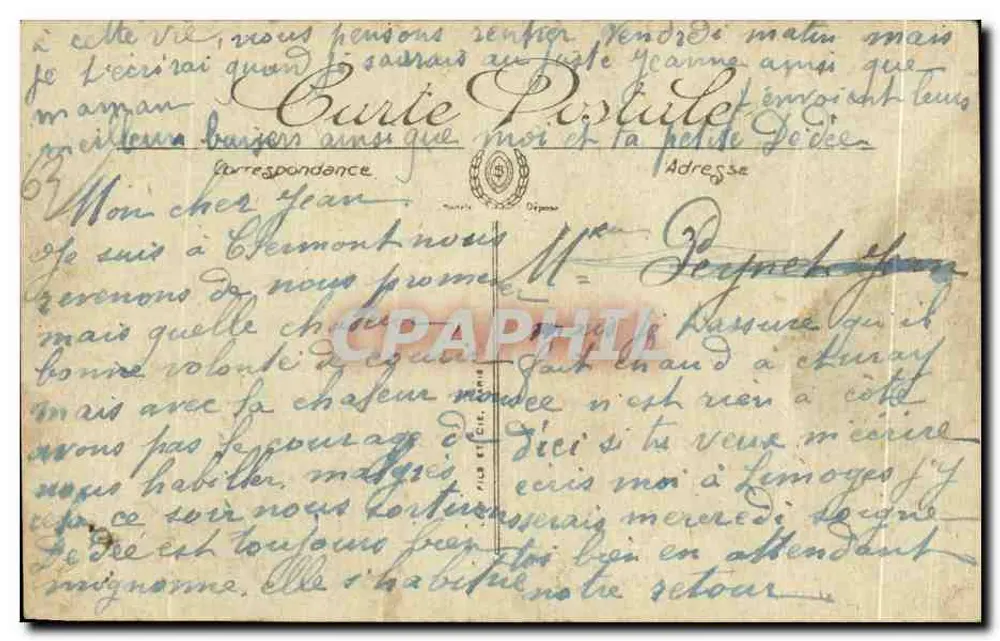 Clermont-Ferrand — La Gare — éditeur SELECTIA, n° 179 - Verso