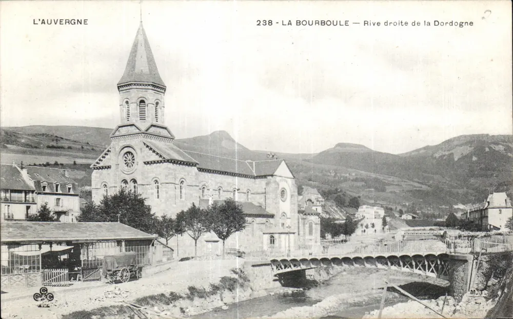 La Bourboule — Rechte Seite der Dordogne — L'Auvergne, Verleger L'Auvergne, Nr. 238 - Vorderseite