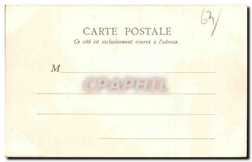 La Bourboule — Die Dordogne, der Felsen und der Kai — B. F., Paris - Rückseite