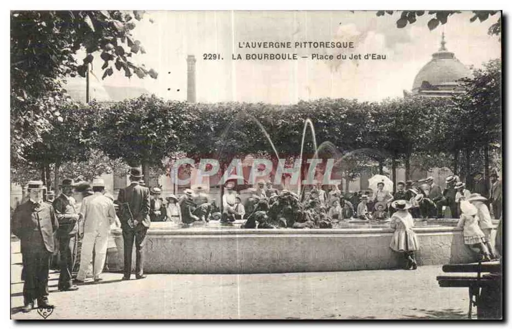 La Bourboule — Place du Jet d'Eau — L'Auvergne Pittoresque, n°2291 - Vorderseite