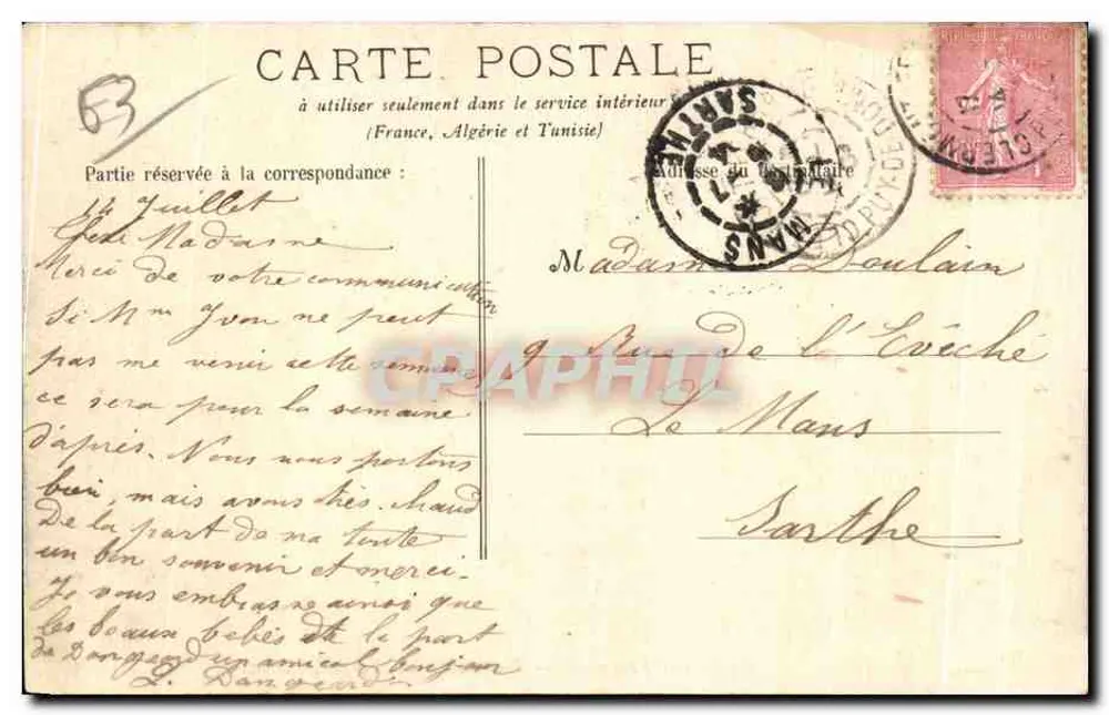 Clermont-Ferrand — A estátua de Vercingétorix — A Auvergne Ilustrada - Verso