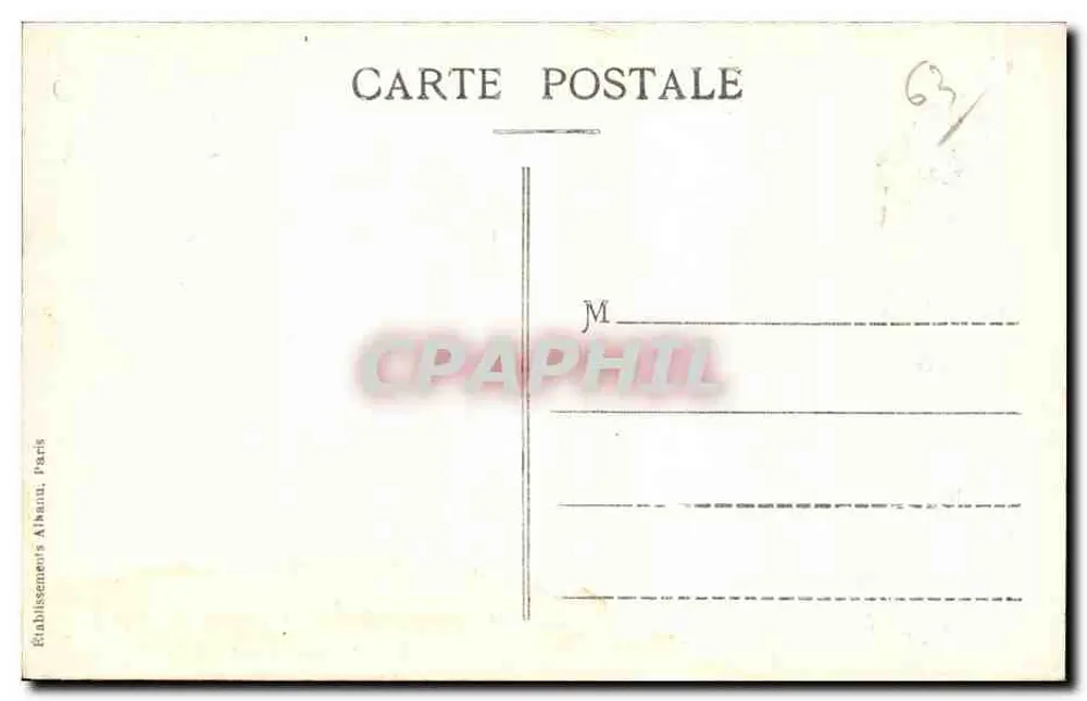 Panorama do Mont-Dore — Editor E.A., n° 750 - Verso